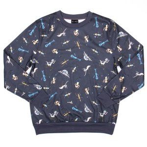 Rick & Morty Men`s Long Sleeve Sweater Mens XL